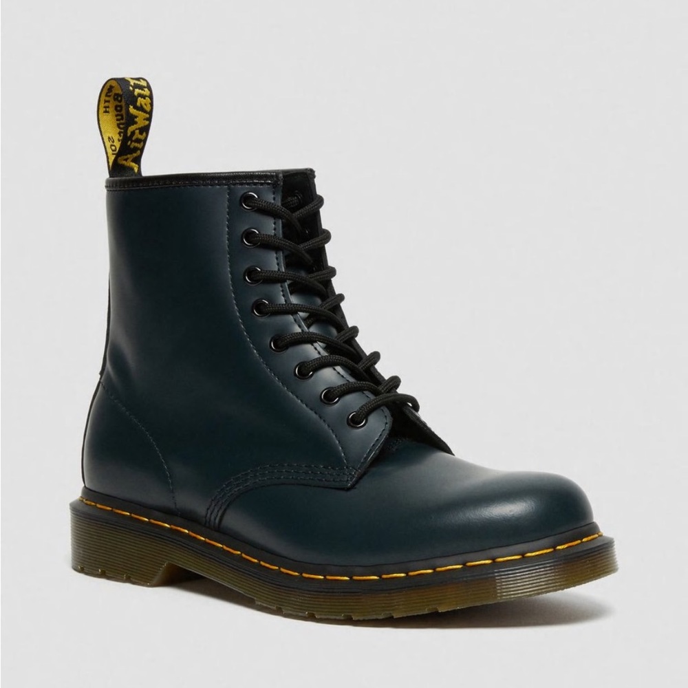 DR. MARTENS 1460 NAVY SMOOTH LEATHER LACE UP BOOTS WOMENS US SIZE 9